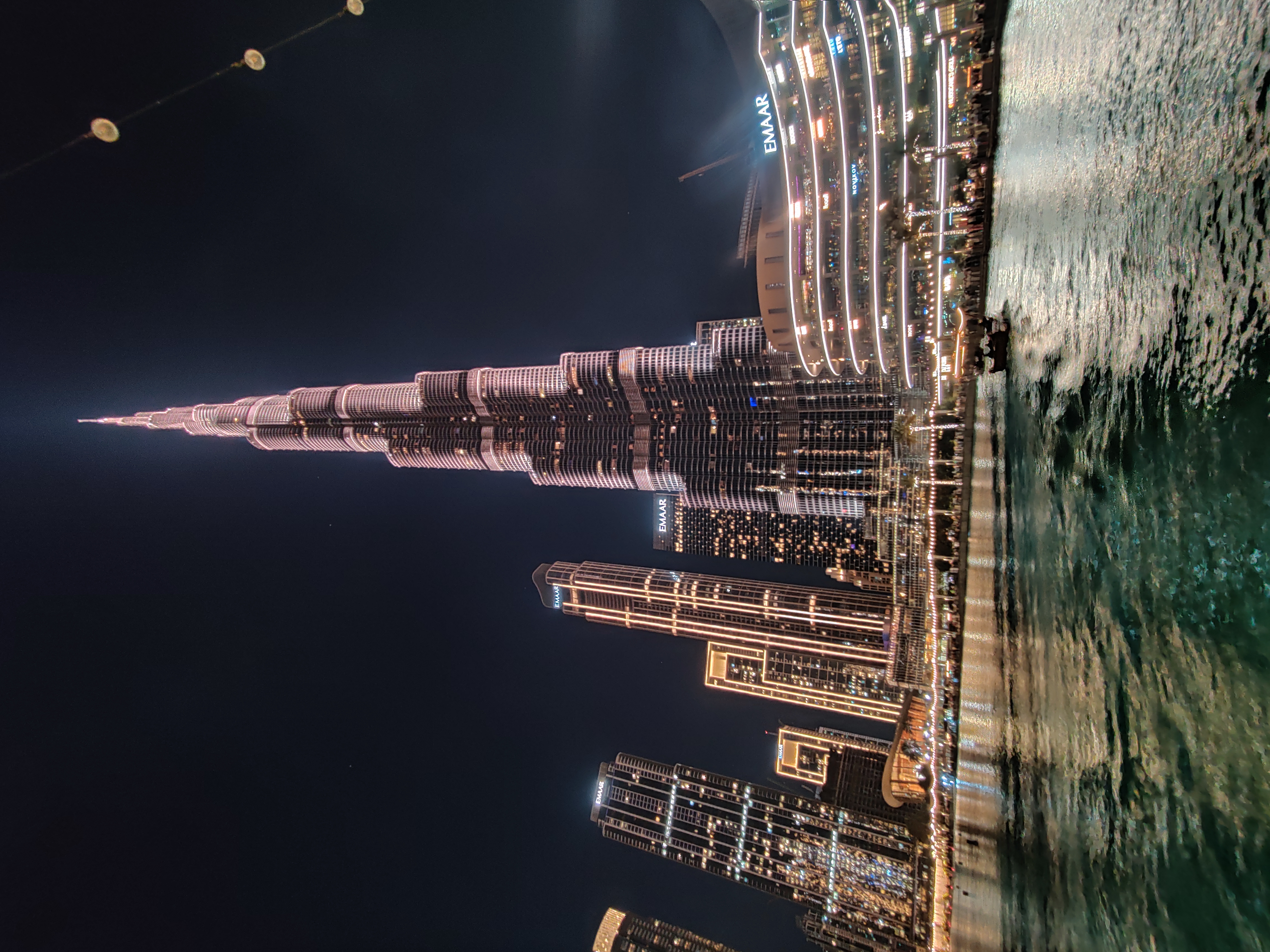 Burj Khalifa bei Nacht